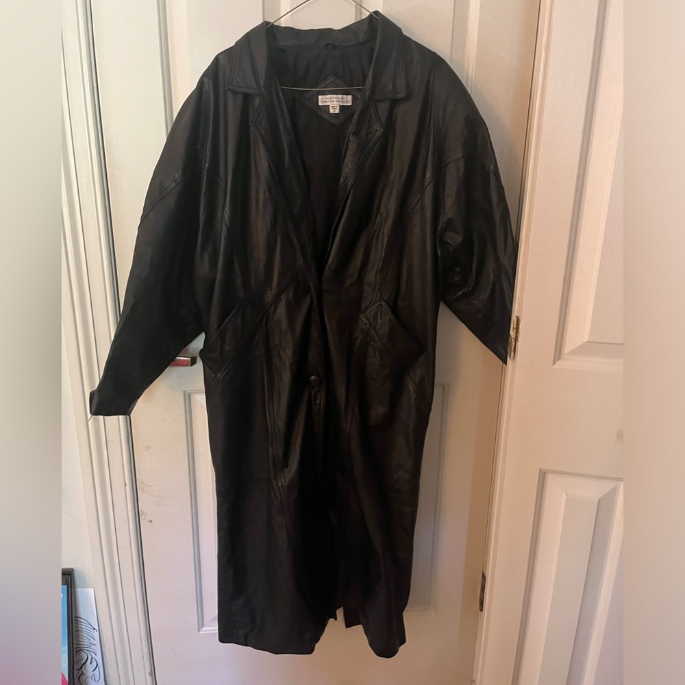 Vintage Express Leather Trench Coat